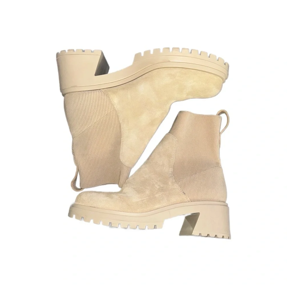 Steve Madden Holley Knit Sock Bootie – Beige/Tan – Women’s